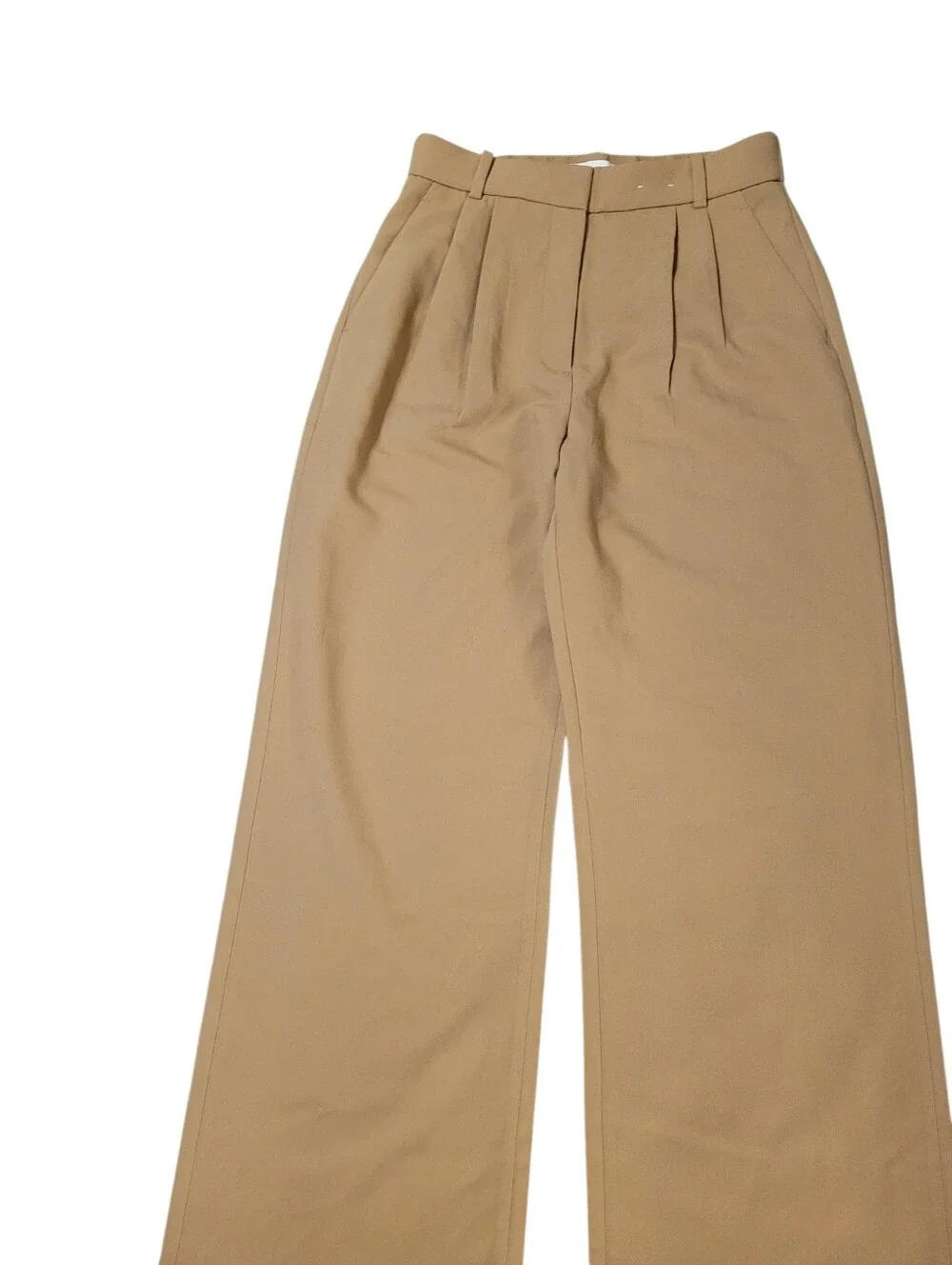 Abercrombie Tan Sloane Tailored Wide Leg Pants